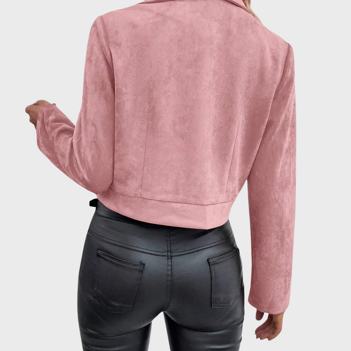 Ivona | Semišová elegantní bunda