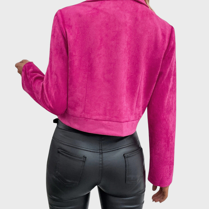 Ivona | Semišová elegantní bunda