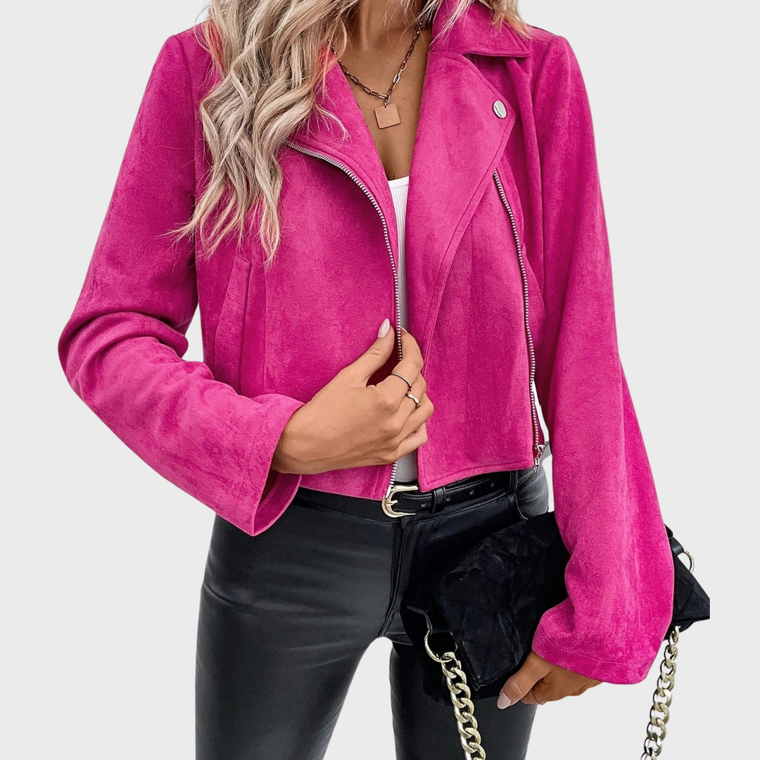 Ivona | Semišová elegantní bunda