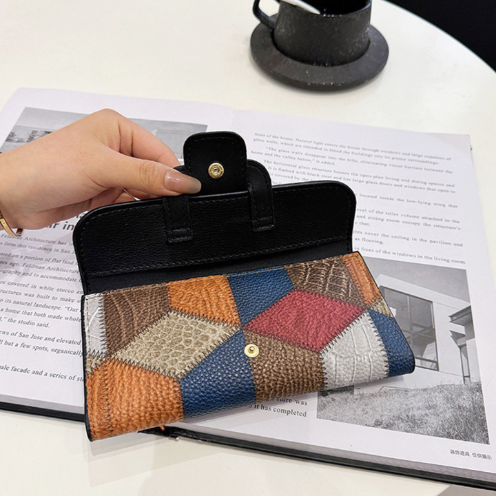 Kožená peněženka s mozaikou