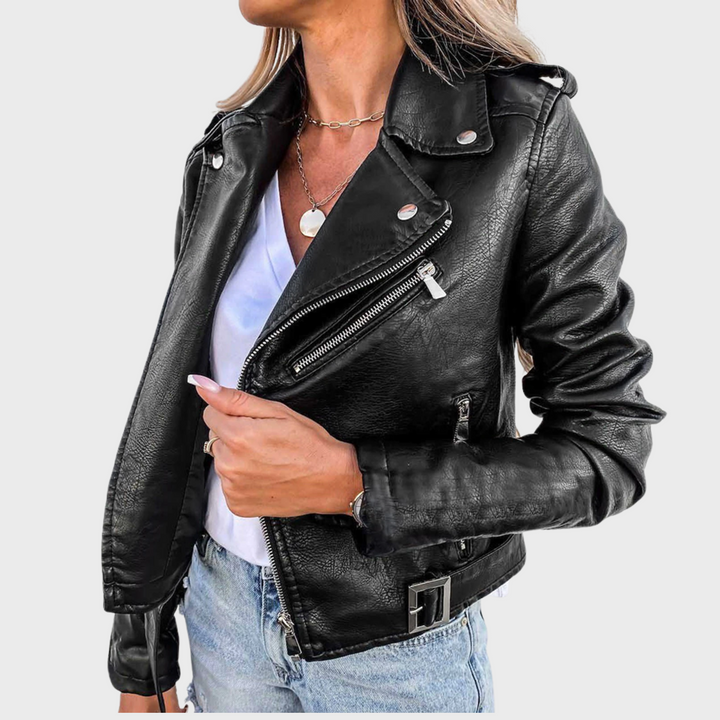 Kafka | Grace Kožená Bunda -Prémiová stylová bunda s vypasovaným střihem