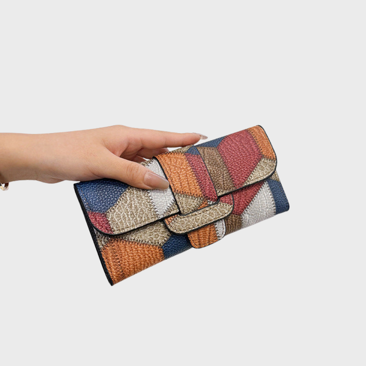 Kožená peněženka s mozaikou