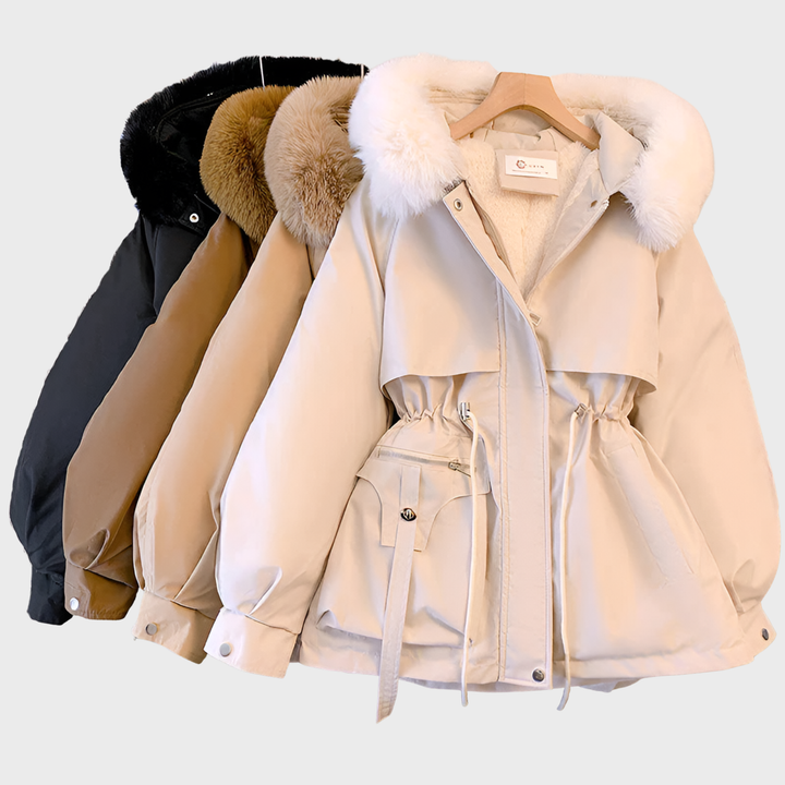 Milena | Stylová parka s kožešinovou kapucí