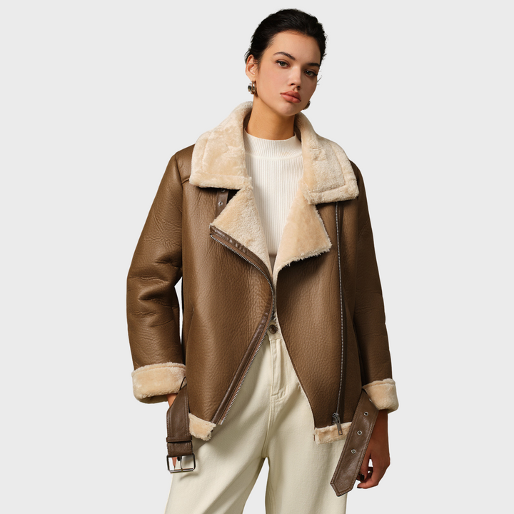 Eliska | Měkká fleecová bunda s páskem na zip