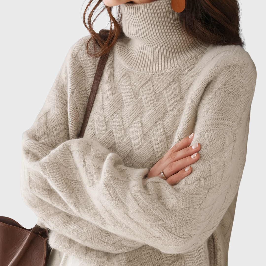Cerise | Podzimní rolákový svetr