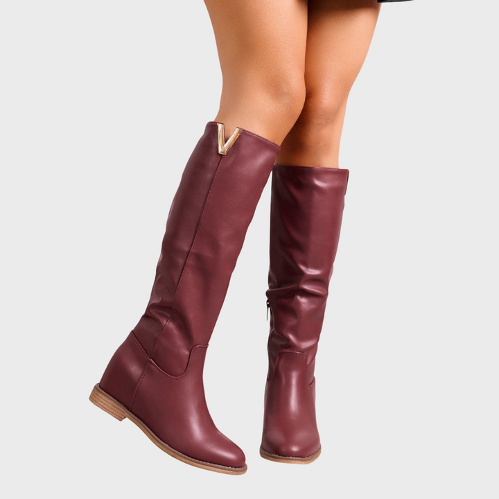 Kafka | Lenka – Elegantní kotníkové boty s vnitřním klínem