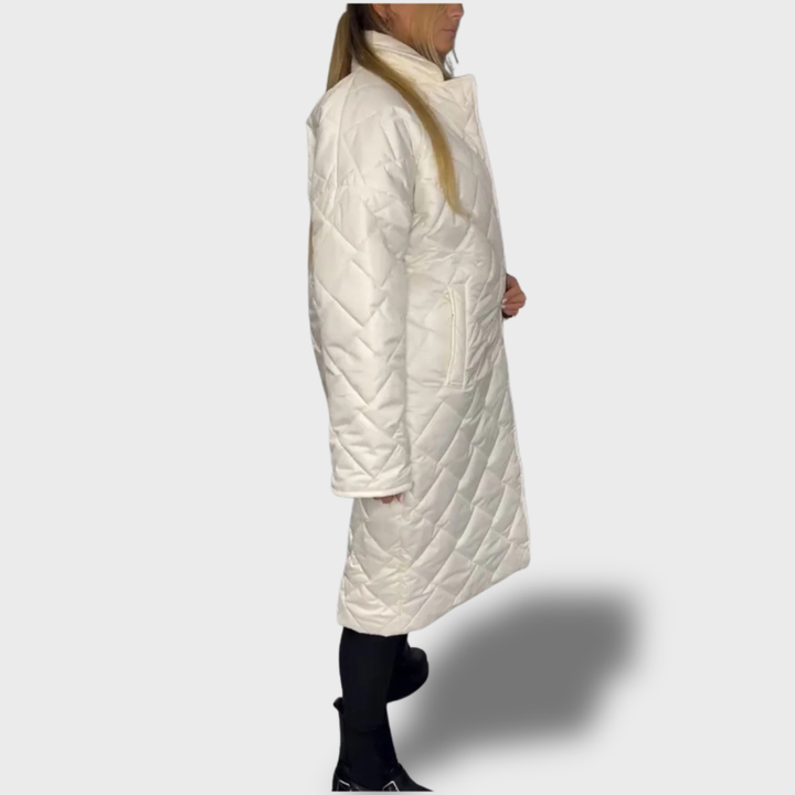 Ofira – Oboustranný prošívaný kabát s leopardí podšívkou