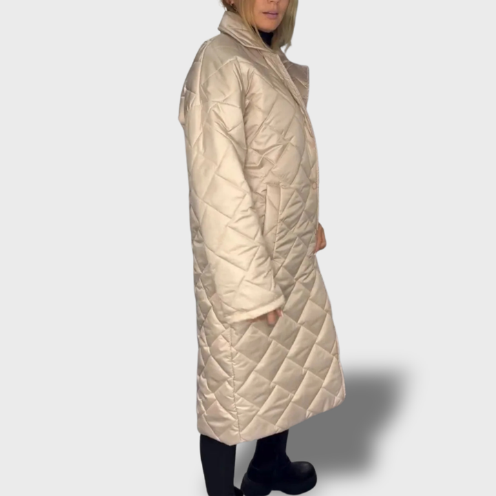 Ofira – Oboustranný prošívaný kabát s leopardí podšívkou