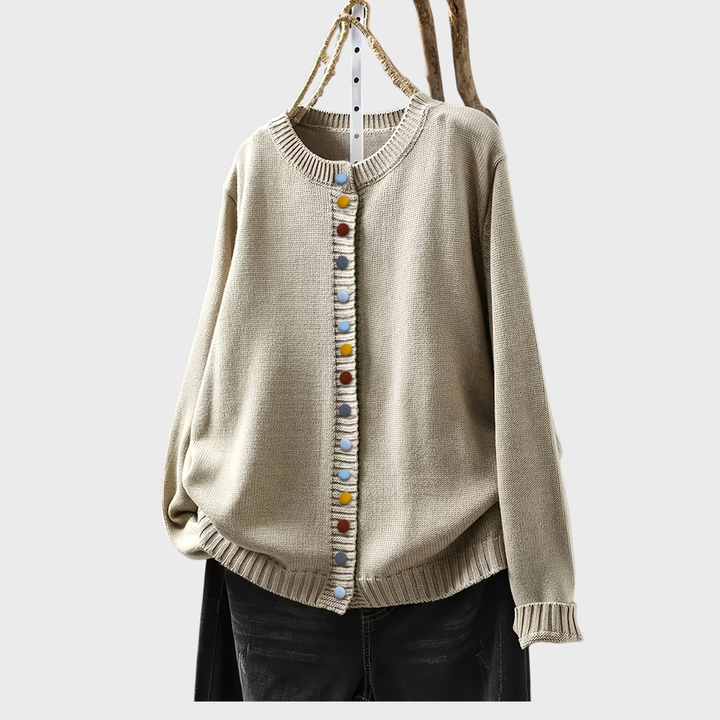 Gunilla | Pletený kardigan s ozdobnými knoflíky