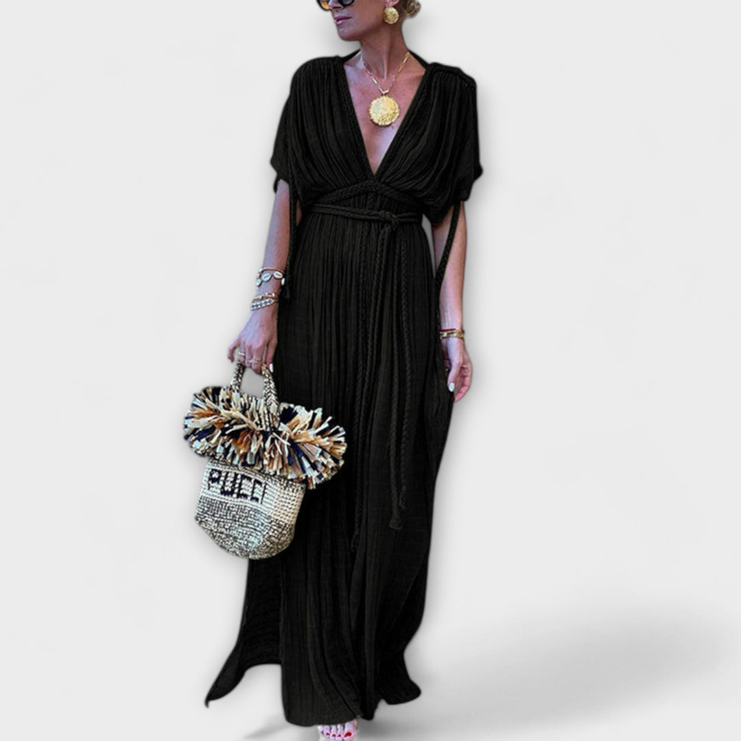 Kimonové maxi šaty v řeckém stylu