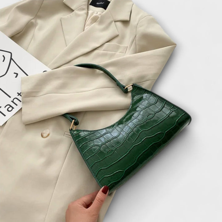 Eline. Lesklá Kožená Taška