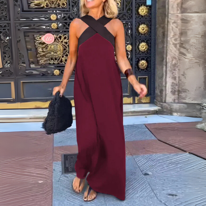 Noiré – Letní maxi šaty s překříženým výstřihem