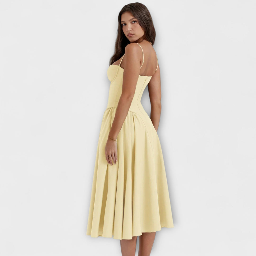 Rosalie - Elegantní Bezramenné Korzetové Šaty