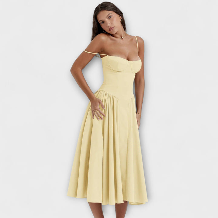 Rosalie - Elegantní Bezramenné Korzetové Šaty