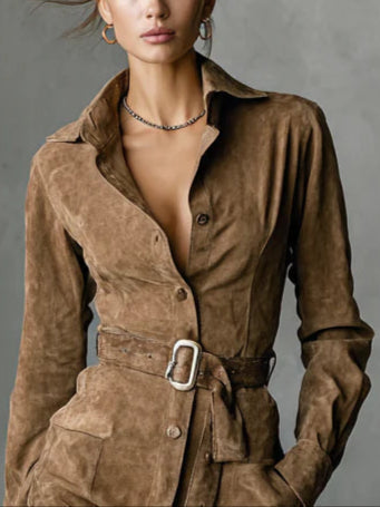 Nela | Midi šaty s dlouhým rukávem