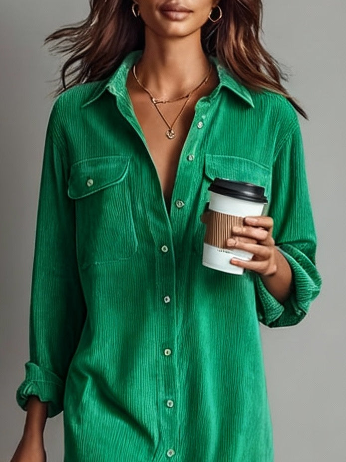 Novi | Midi šaty s náprsními kapsami