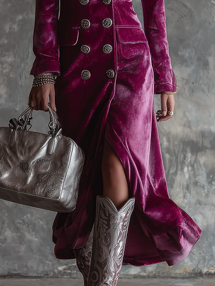 Vendula | Dlouhé blazer maxi šaty