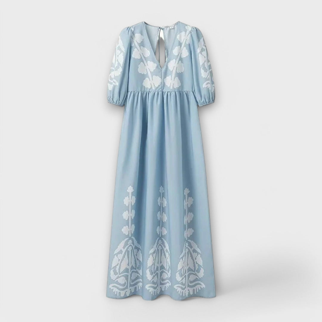 Tištěné šaty pro bez námahy elegantní vzhled