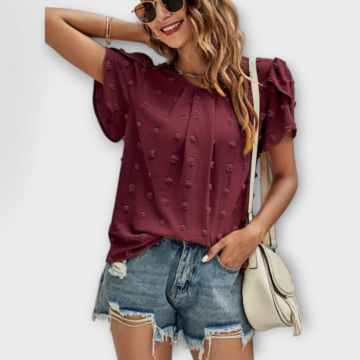 Dokonalá polka dot blůza