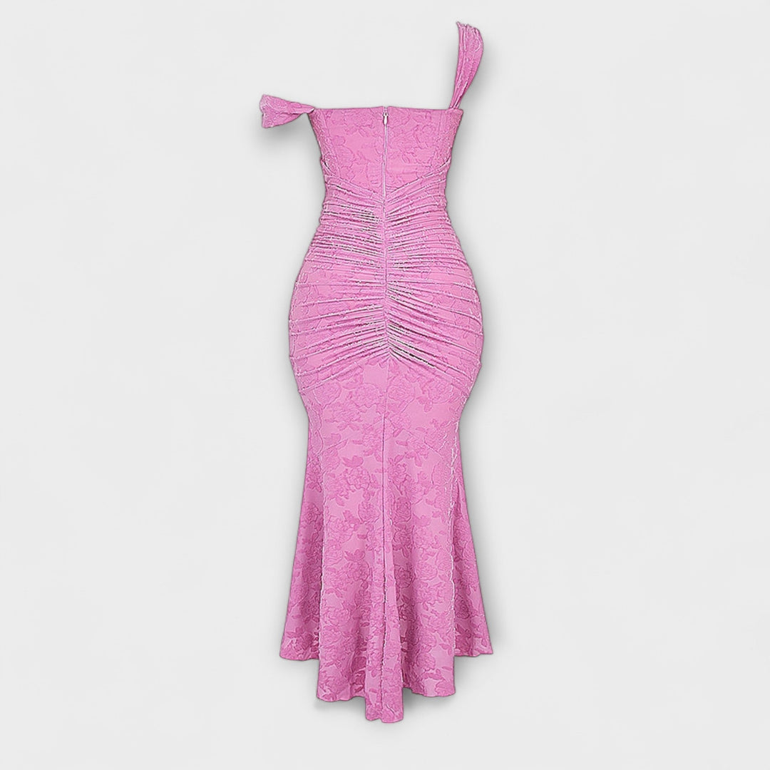 Renske - Dlouhé Šaty s Elegantním a Vysoce Kvalitním Korzetem