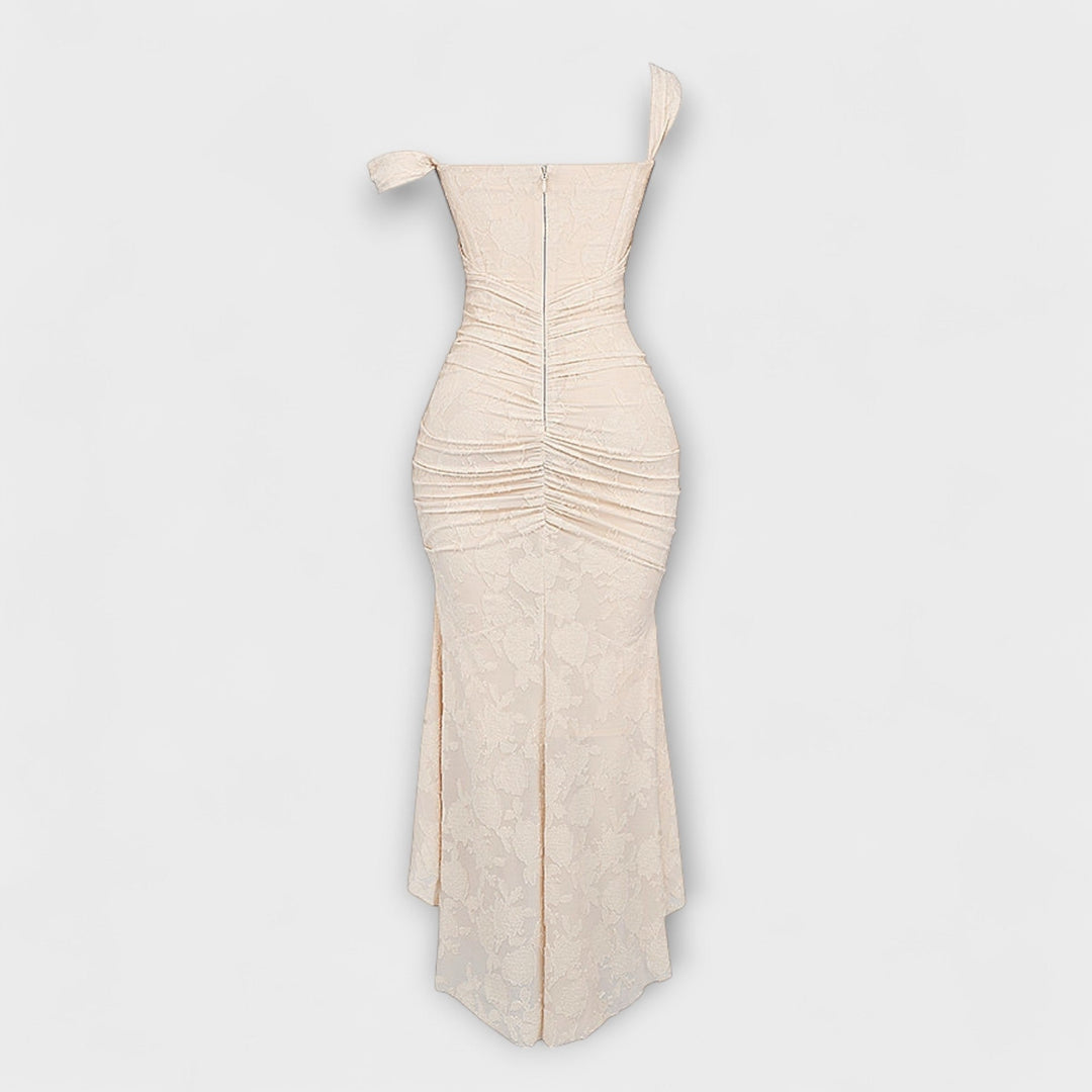 Renske - Dlouhé Šaty s Elegantním a Vysoce Kvalitním Korzetem