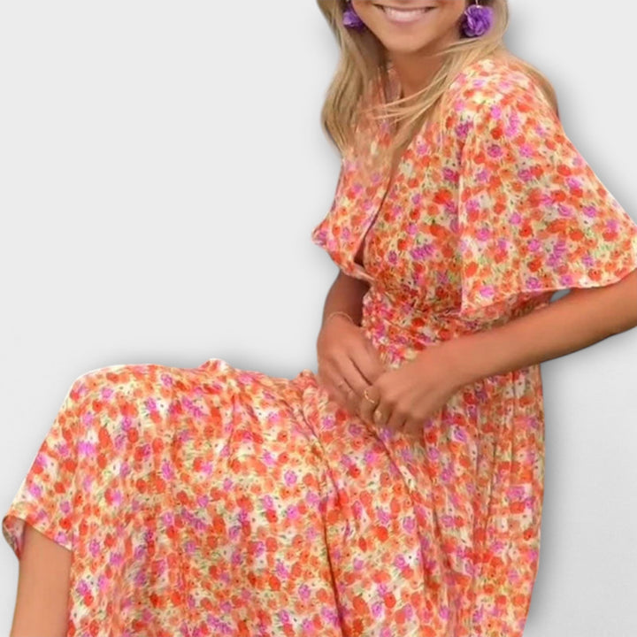 Elsie - Klasická V-krční šaty